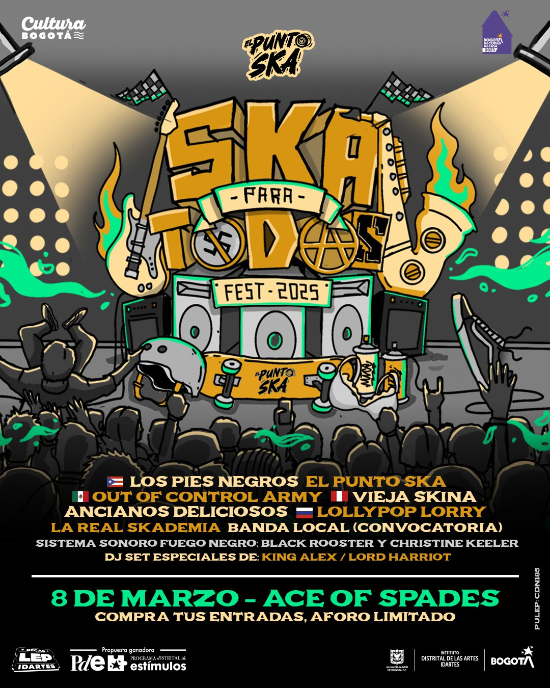 Ska Para Todos Fest 2025: El Gran Encuentro del Ska Internacional en los andenes de Bogotá